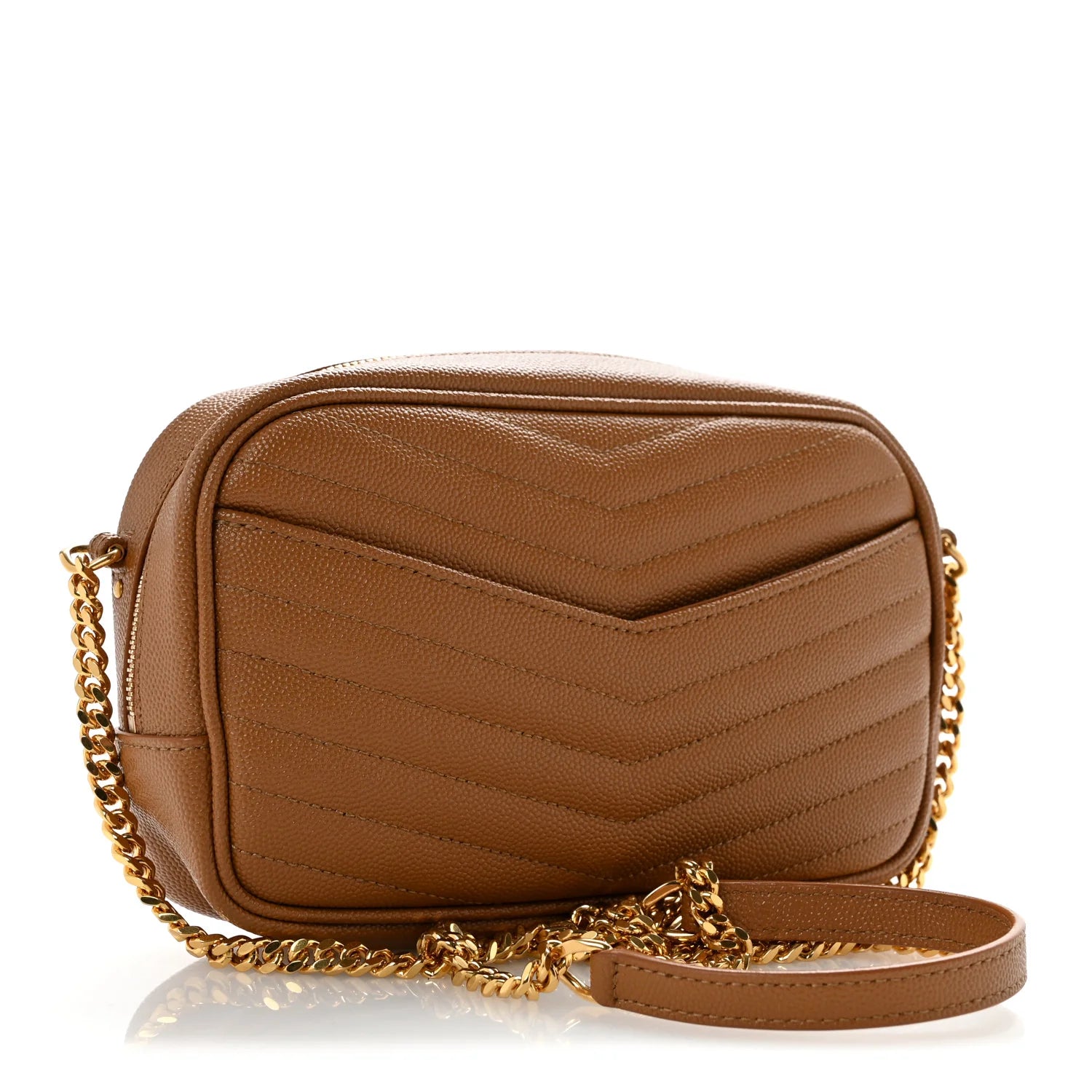 Saint Laurent Tan Quilted Lou