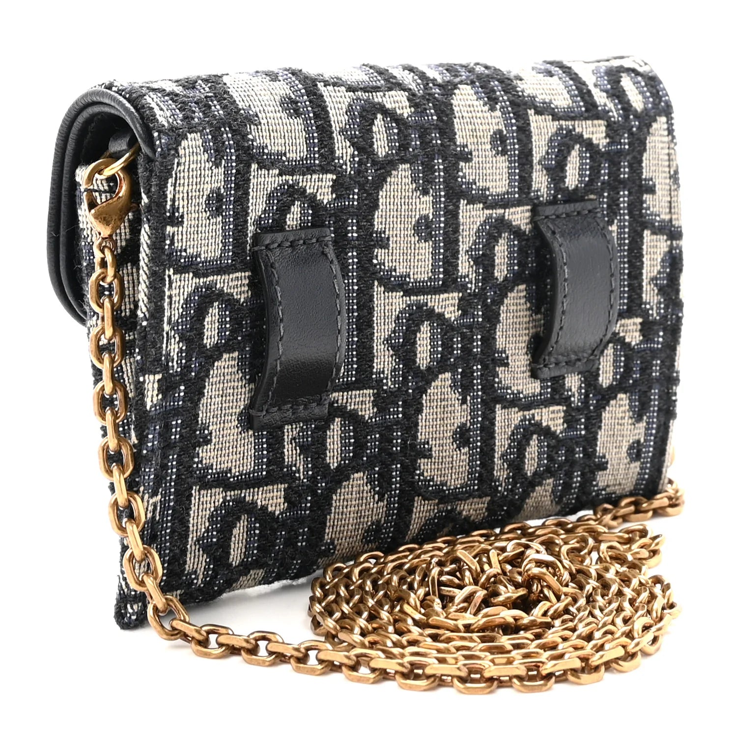 Dior Blue Oblique Jacquard Saddle