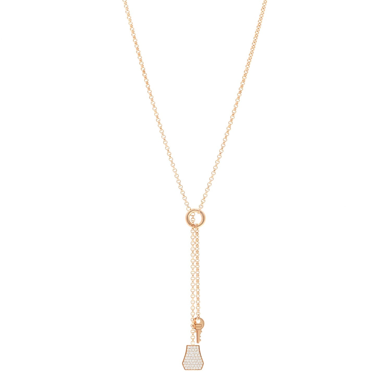 Hermes Rose Gold Diamond Kelly
