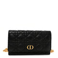 Dior Black Cannage Quilted Pouch