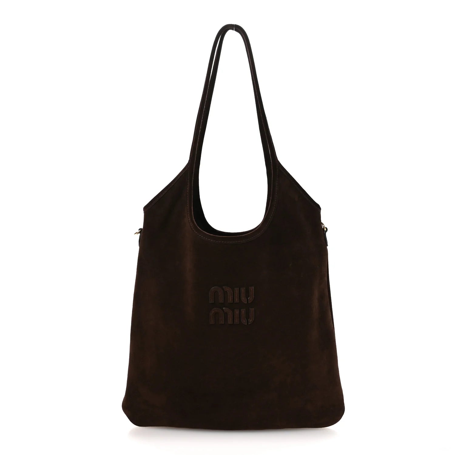 Miu Miu Brown Suede Tote