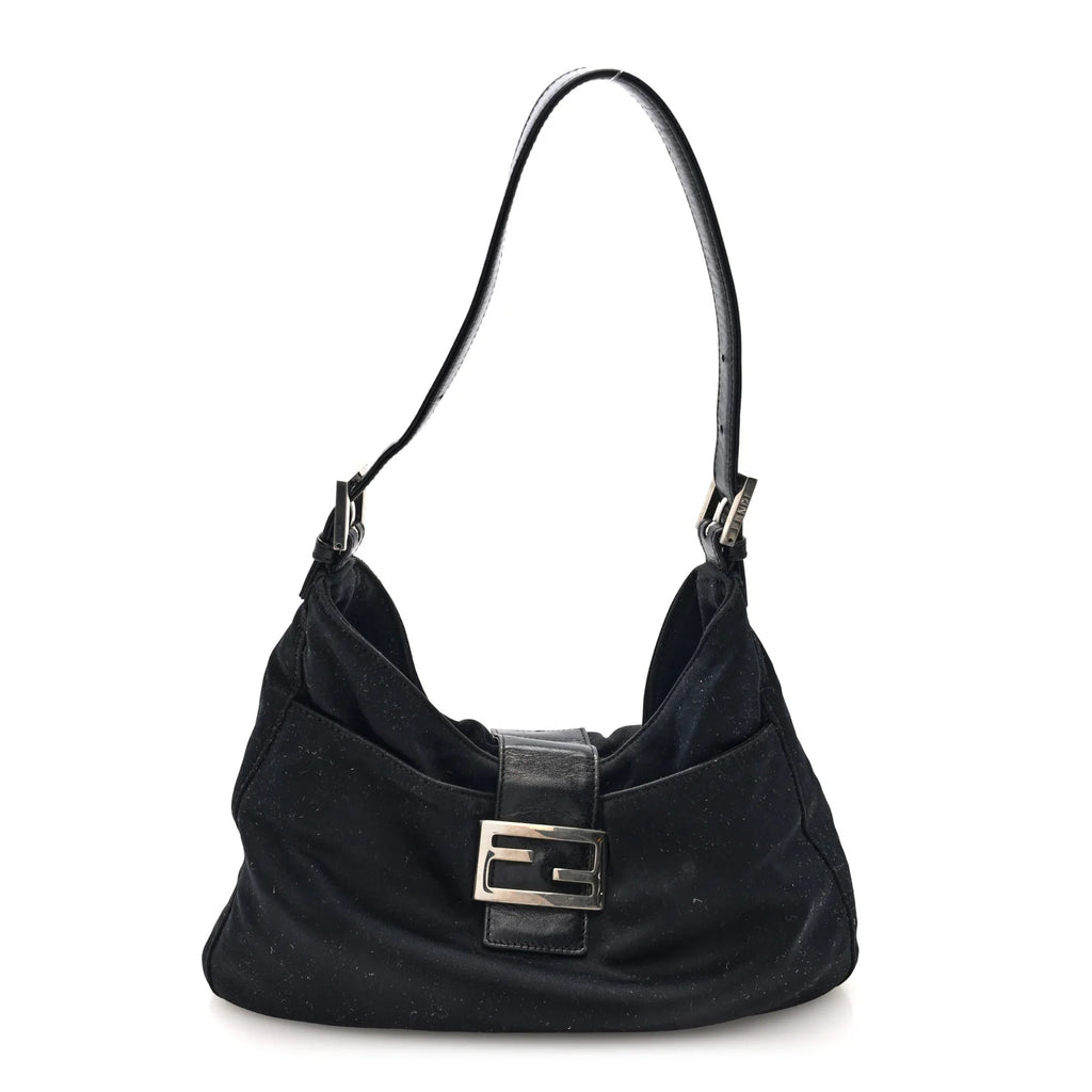 Fendi Black Fabric FF Bag
