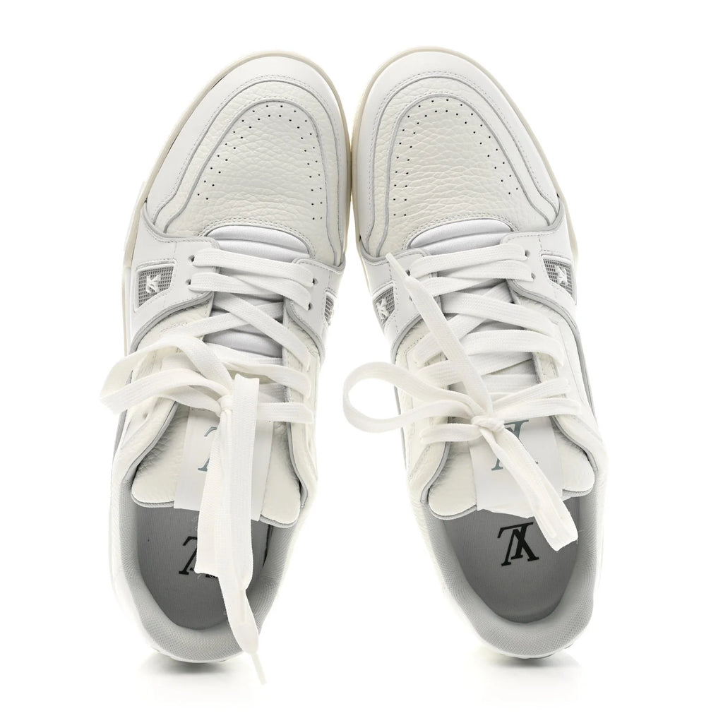 Louis Vuitton White Grained Trainer