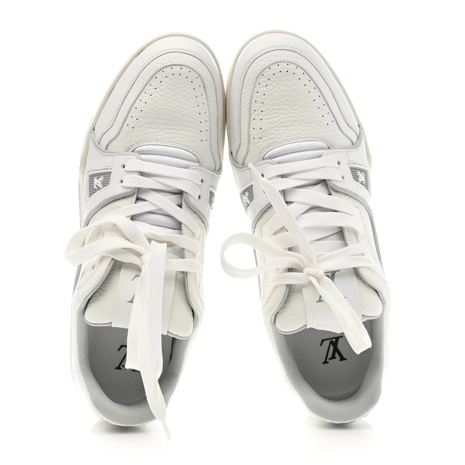 Louis Vuitton White Grained Trainer