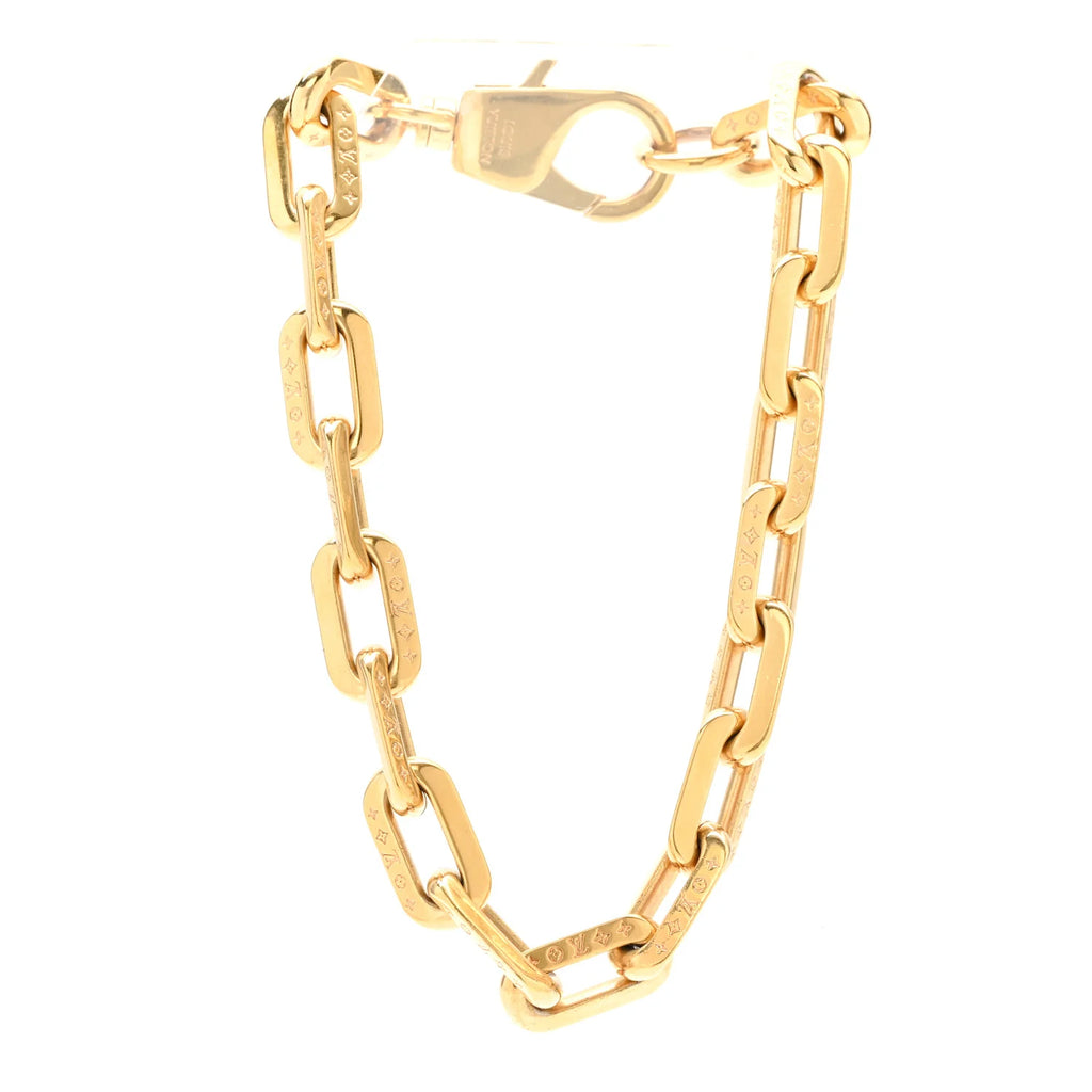 Louis Vuitton Gold Monogram Chain Bracelet