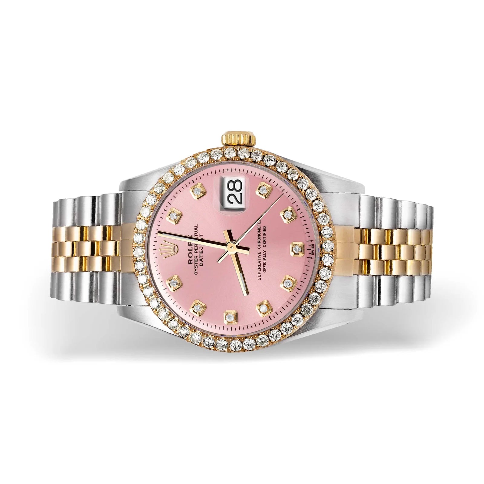 Rolex Datejust Two-Tone Pink Diamond