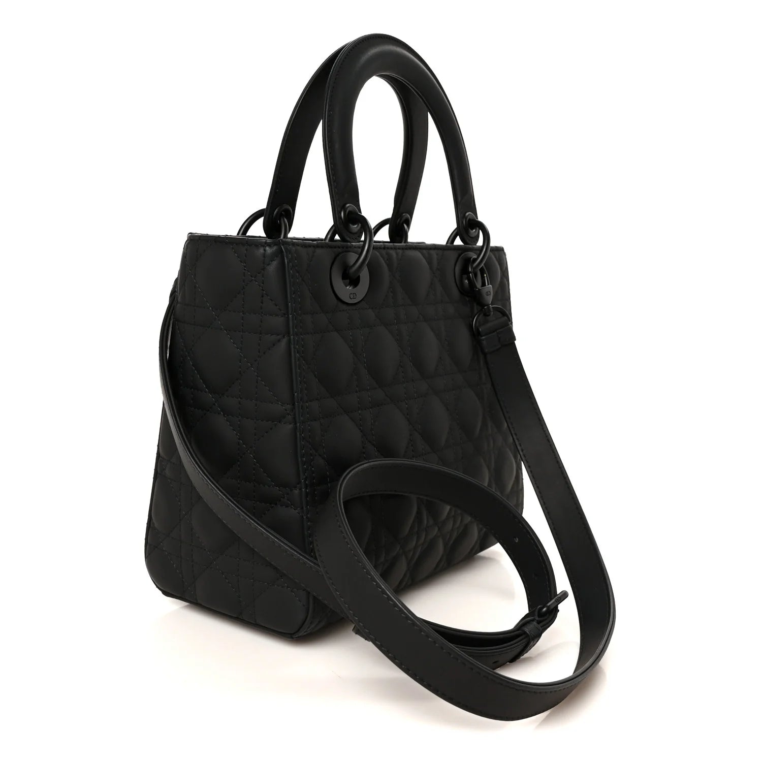 Dior Matte Black Cannage Lady