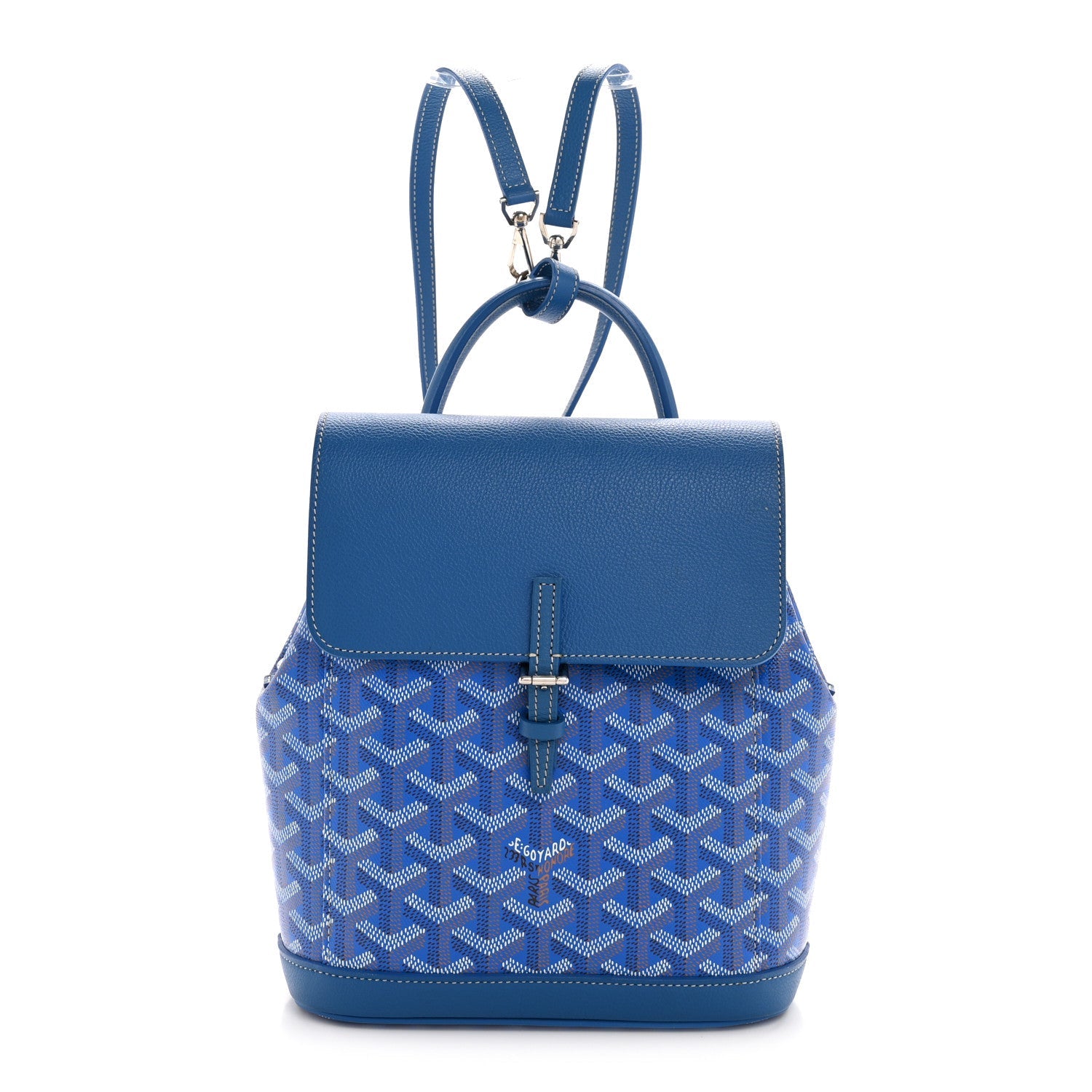 Goyard Blue Goyardine Alpaga Backpack