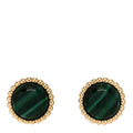 Van Cleef Arpels Malachite Perlée Earrings