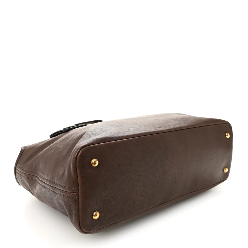 Miu Miu Brown Leather Tote