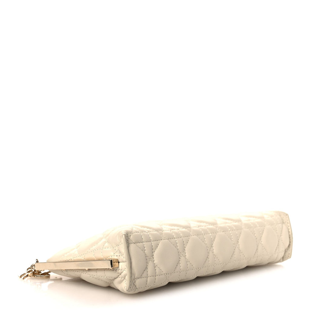 Dior Cream Cannage Leather Pouch