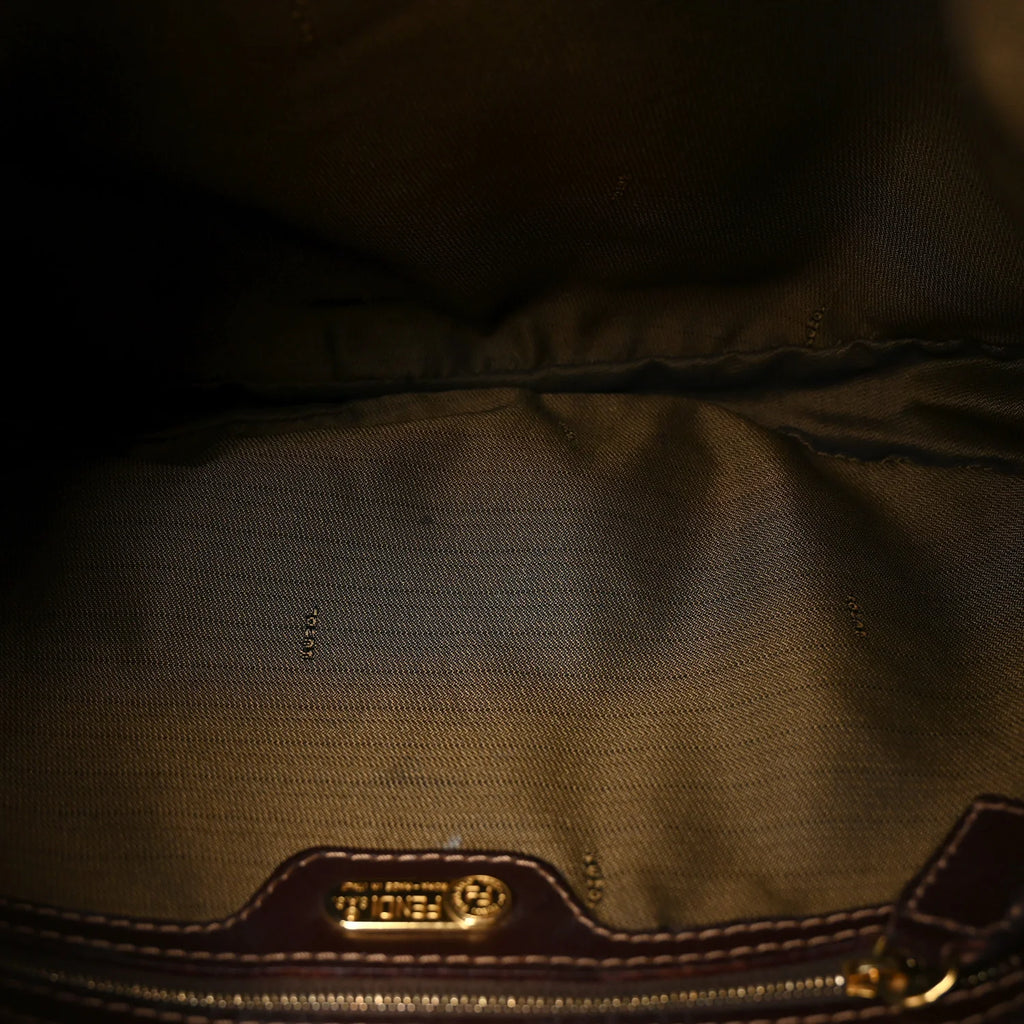 Fendi Zucca Monogram Canvas Hobo