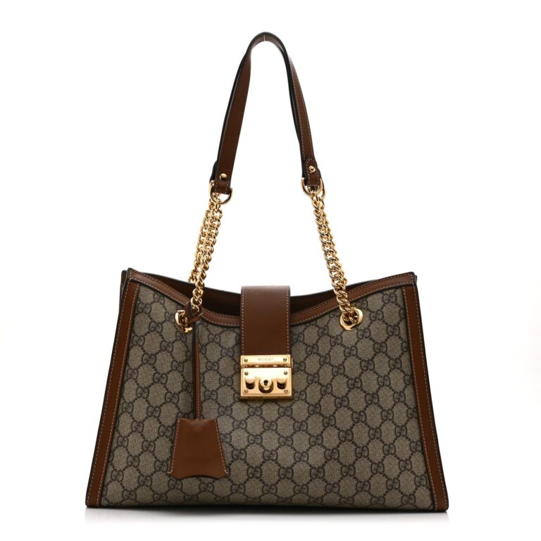 Gucci Padlock GG Supreme Tote
