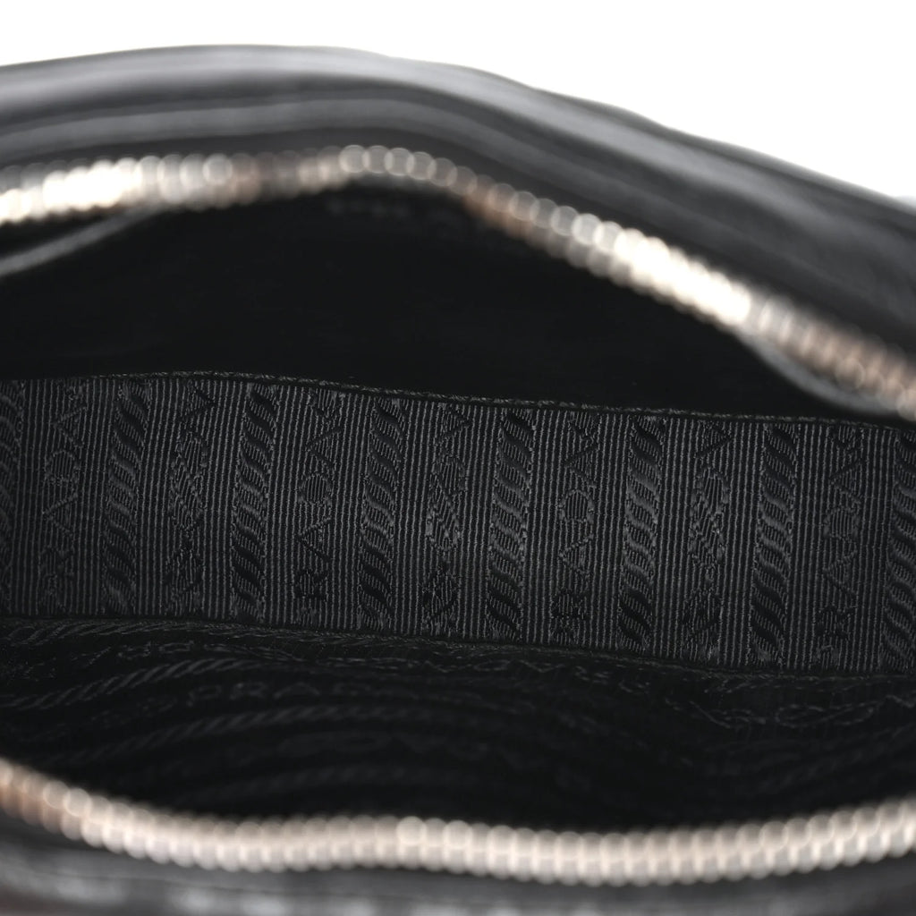 Prada Black Quilted Leather Belt Bag
