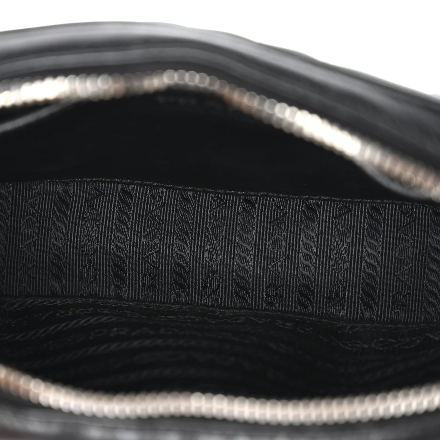 Prada Black Quilted Leather Belt Bag