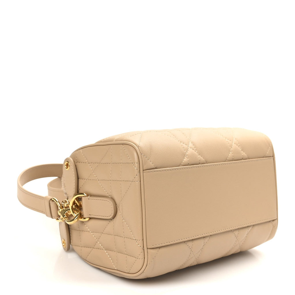 Dior Beige Cannage Bowler Bag