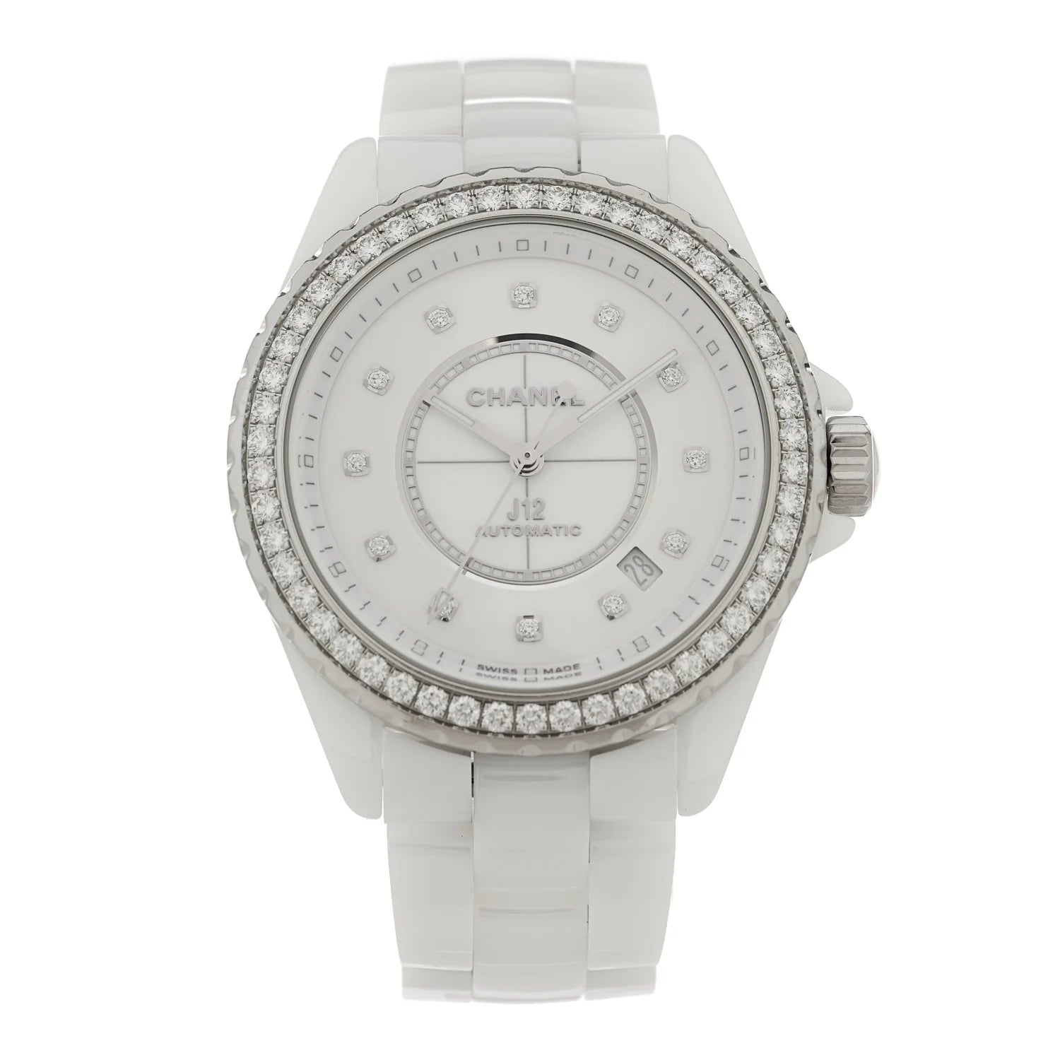 Chanel J12 White Ceramic Diamond