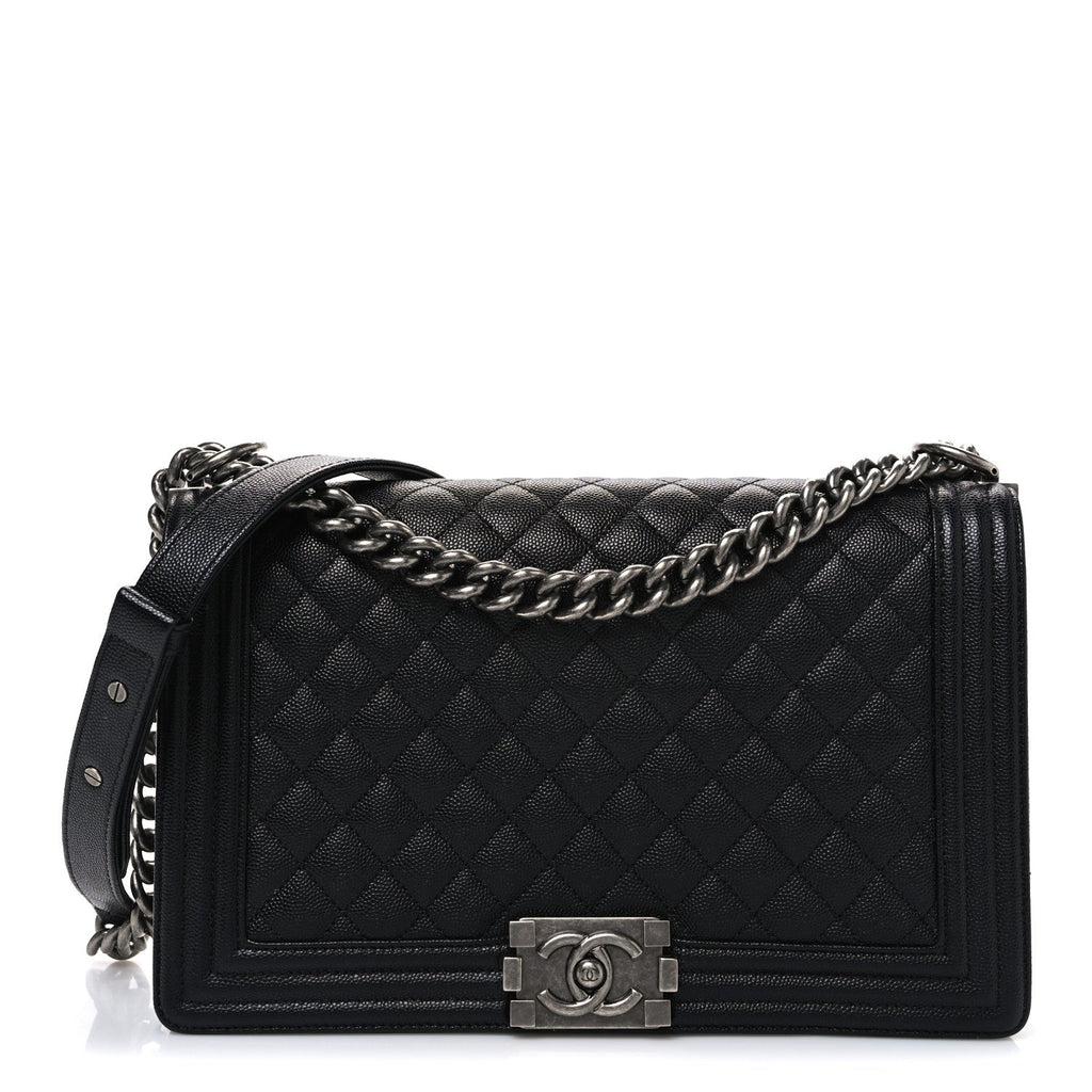 Chanel Black Caviar Boy Bag