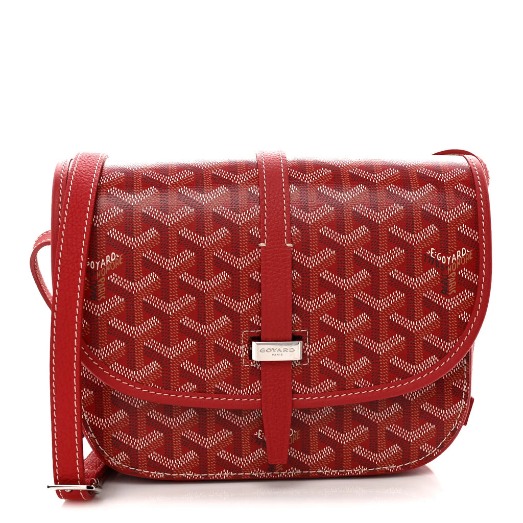 Goyard Red Goyardine Belvedere Bag
