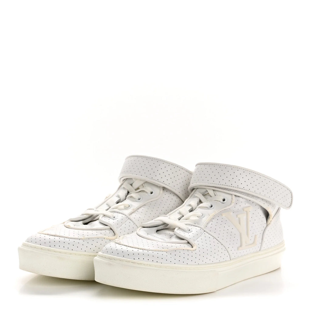 Louis Vuitton White Perforated Sneaker