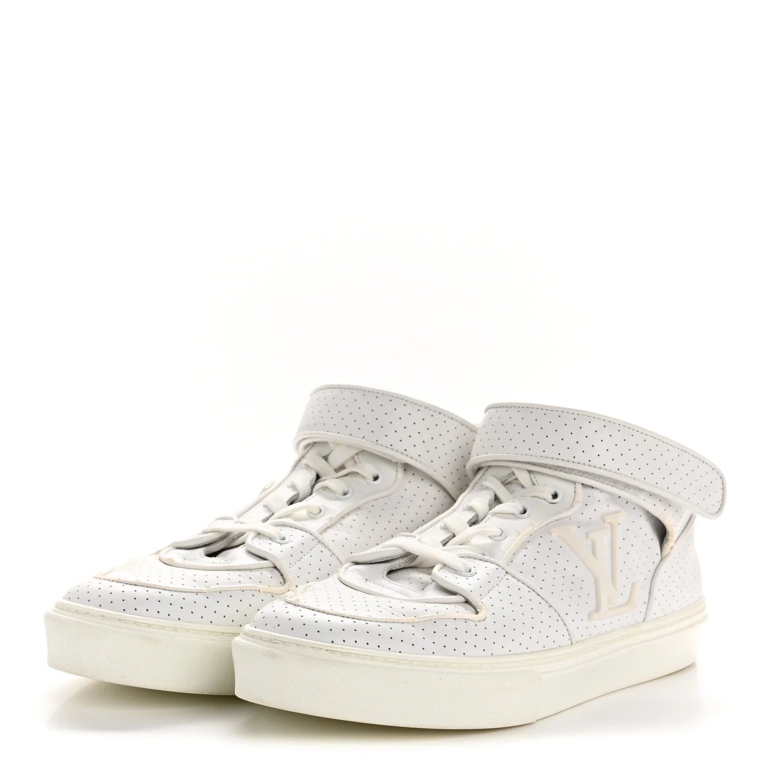 Louis Vuitton White Perforated Sneaker