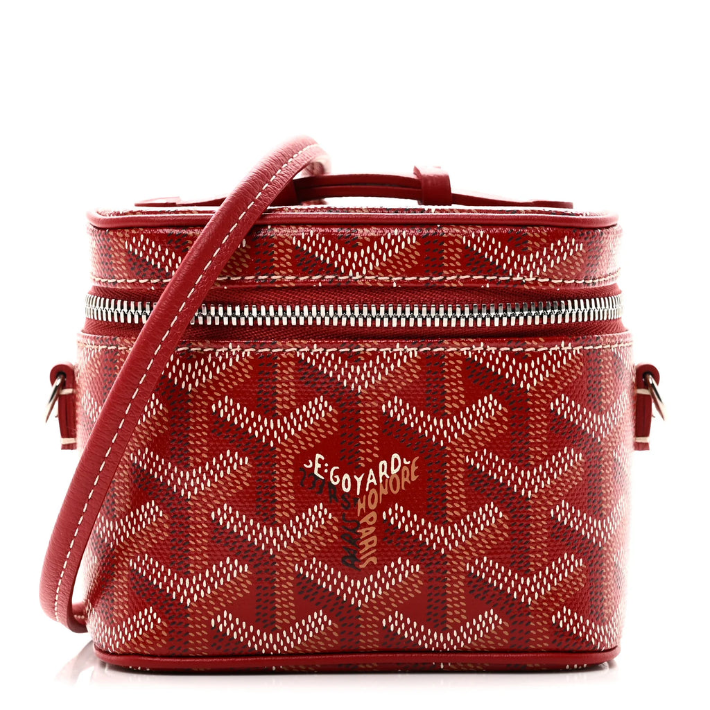 Goyard Red Goyardine Mini Vanity