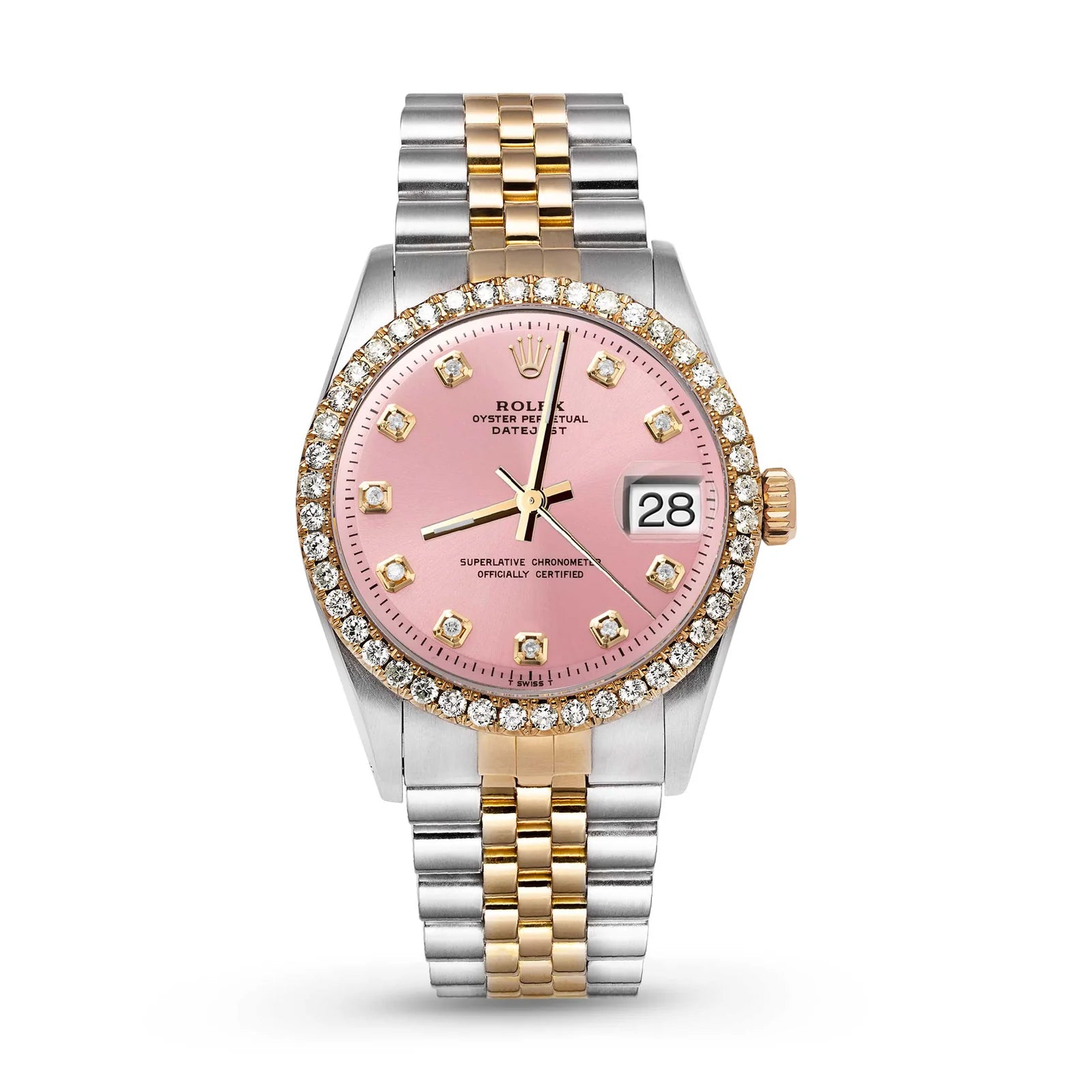 Rolex Datejust Two-Tone Pink Diamond