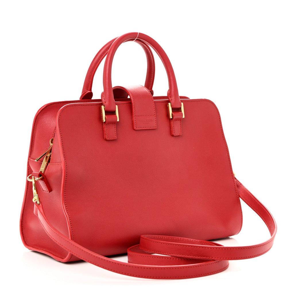 Saint Laurent Red Leather Cabas