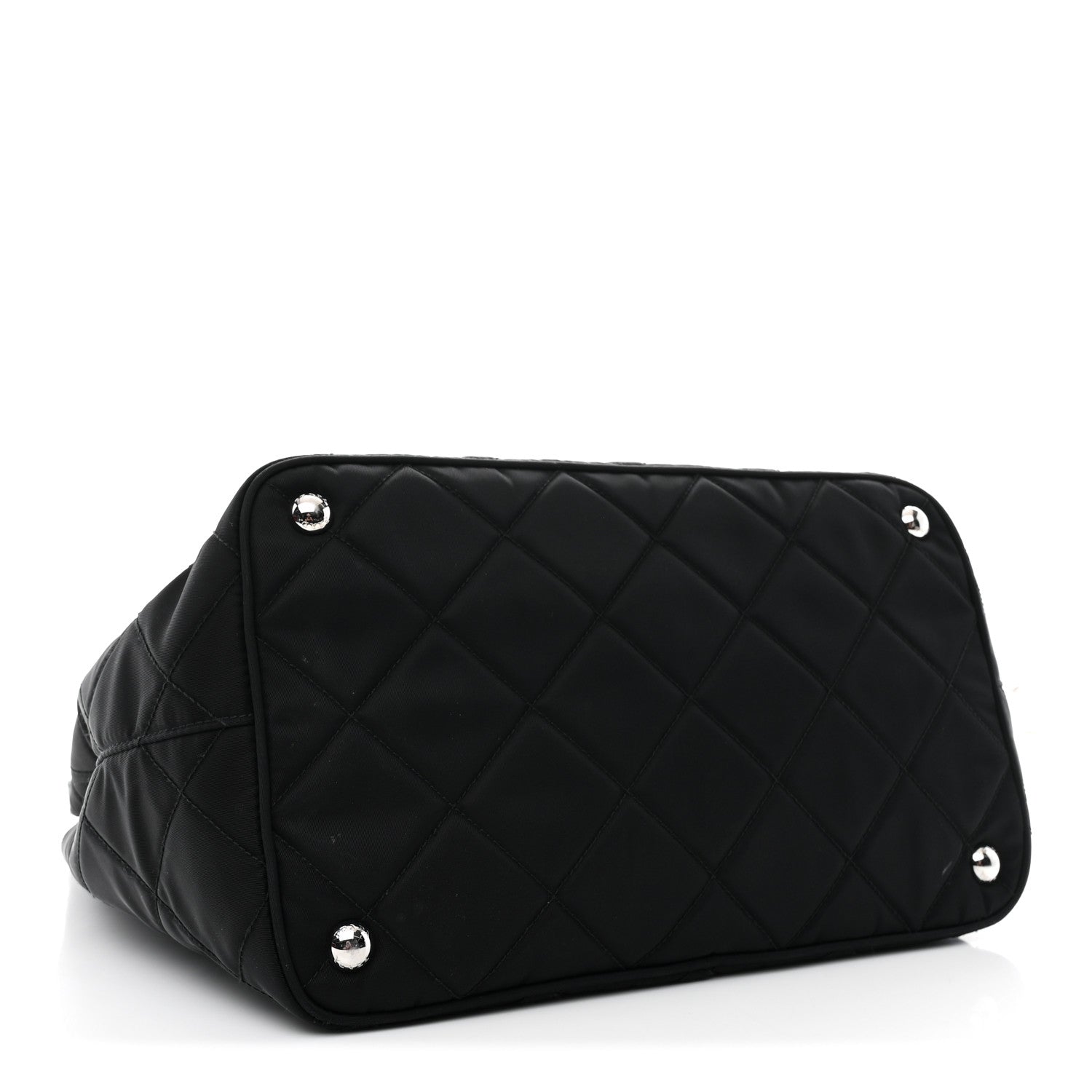 Prada Black Quilted Nylon Tote