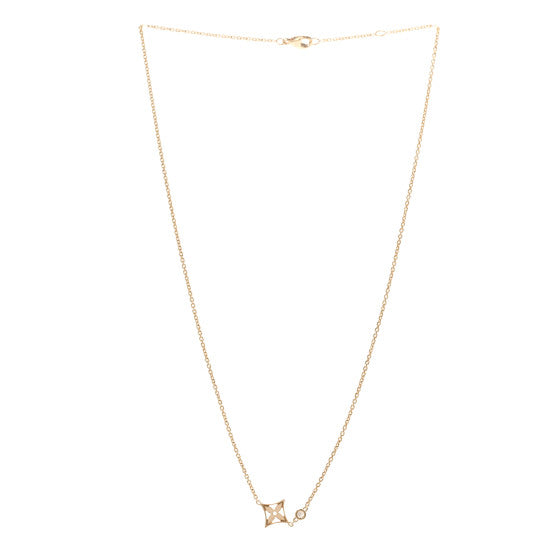 Louis Vuitton Gold Monogram Necklace