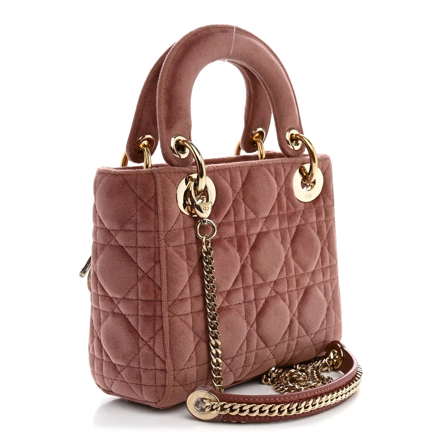 Dior Mini Lady Rose Velvet