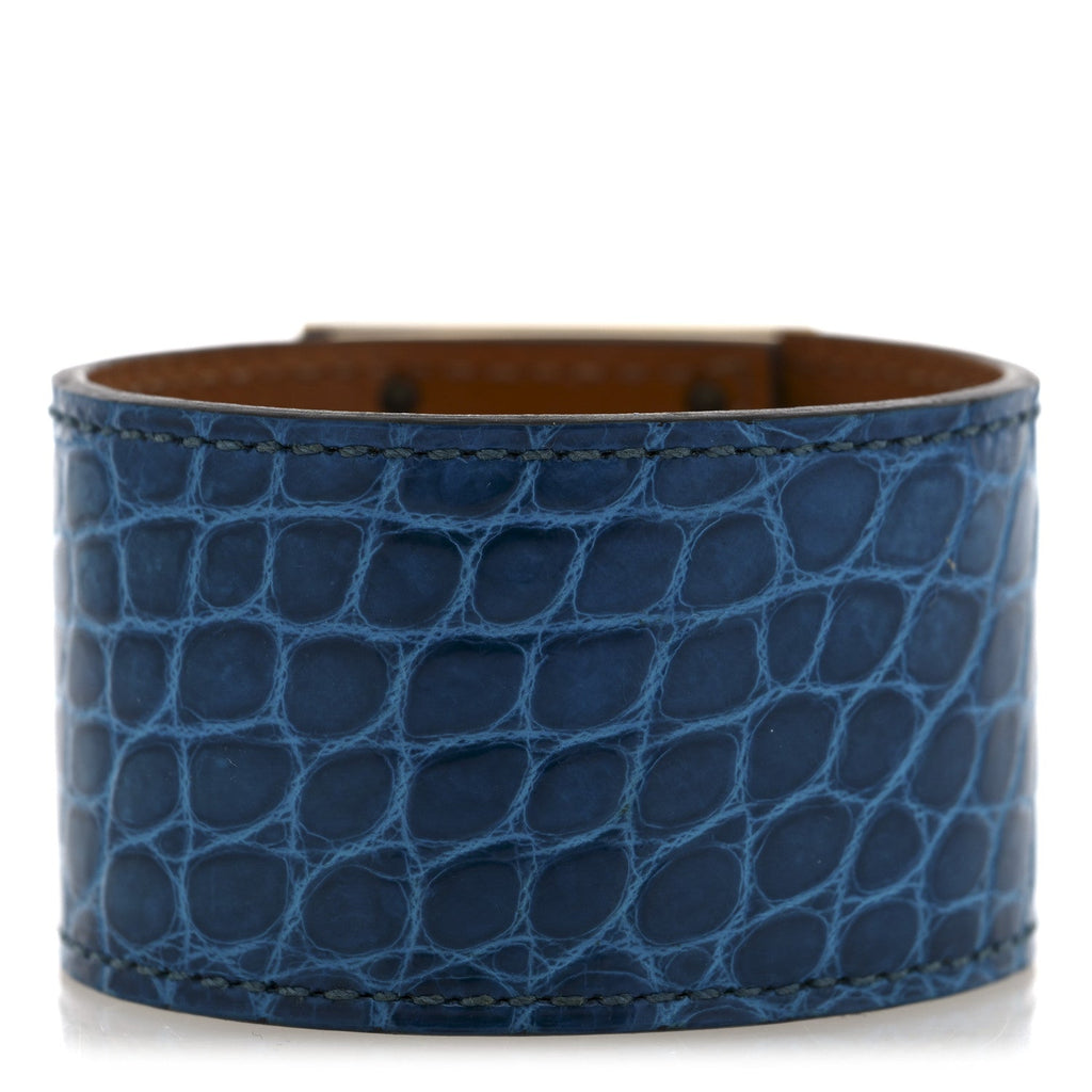 Hermes Blue Alligator Kelly Bracelet