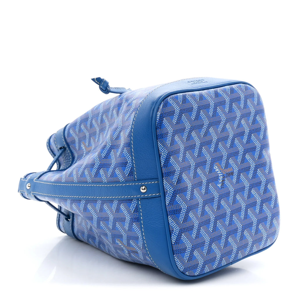 Goyard Blue Goyardine Petit Flot
