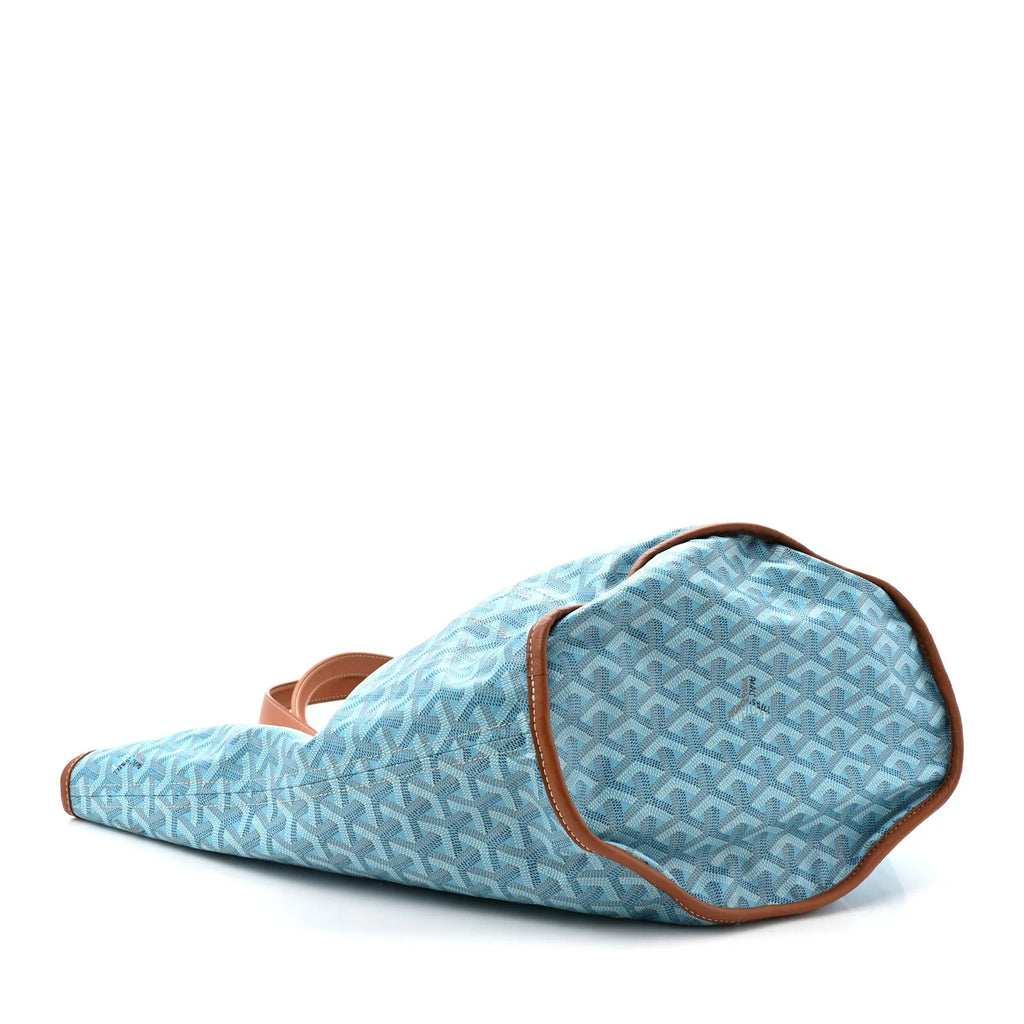 Goyard Blue Goyardine Belharra Tote