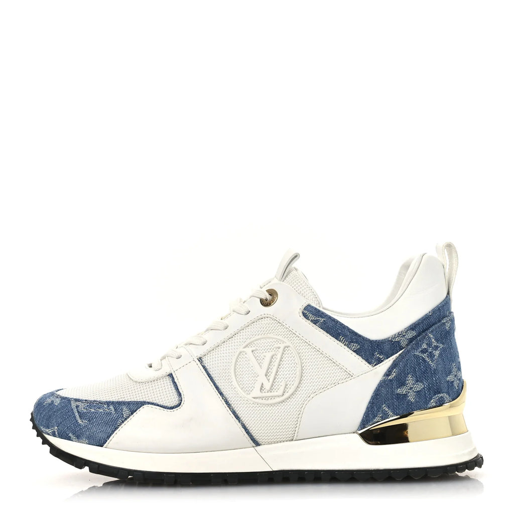 Louis Vuitton White Denim Sneakers