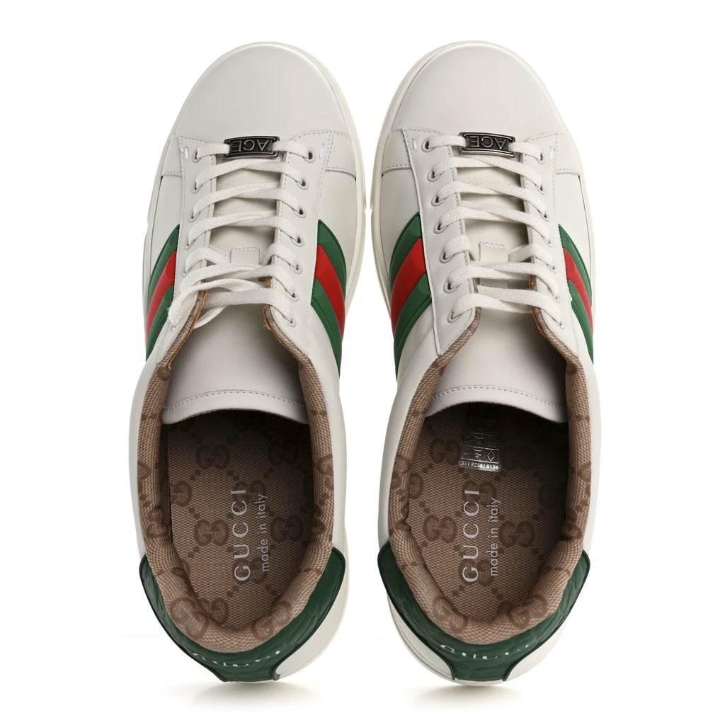 Gucci Ace White Leather Sneakers