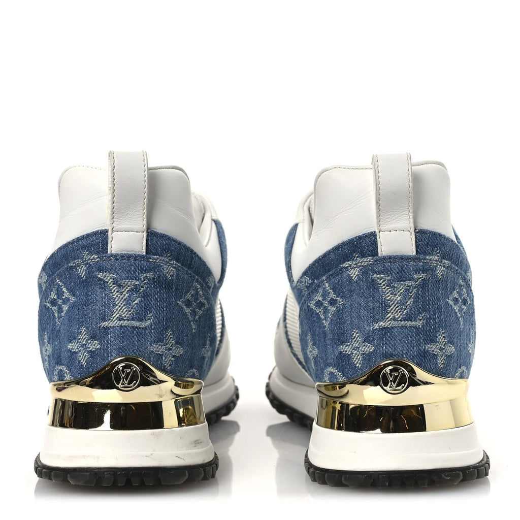 Louis Vuitton White Denim Sneakers
