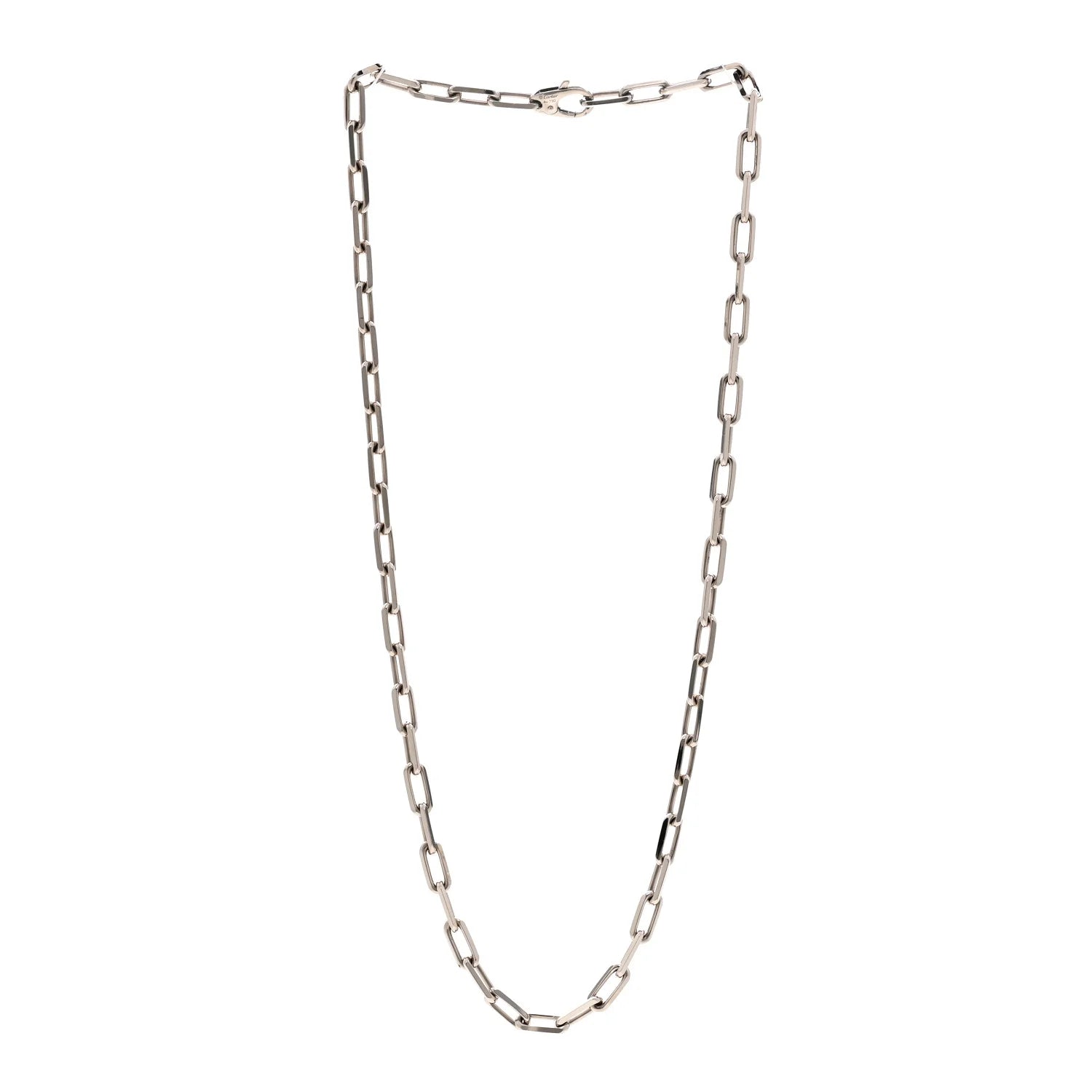 Cartier White Gold Link Necklace