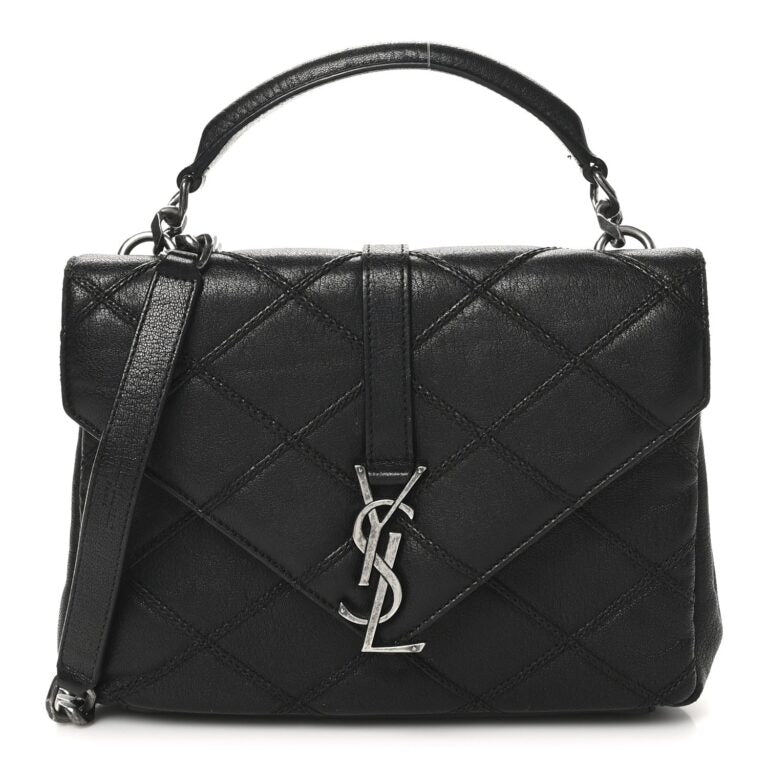 Saint Laurent Black Quilted Bag