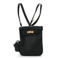 Hermes Black Kelly Depeche Backpack