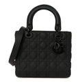 Dior Matte Black Cannage Lady