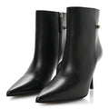 Gucci Black Leather Chain Booties