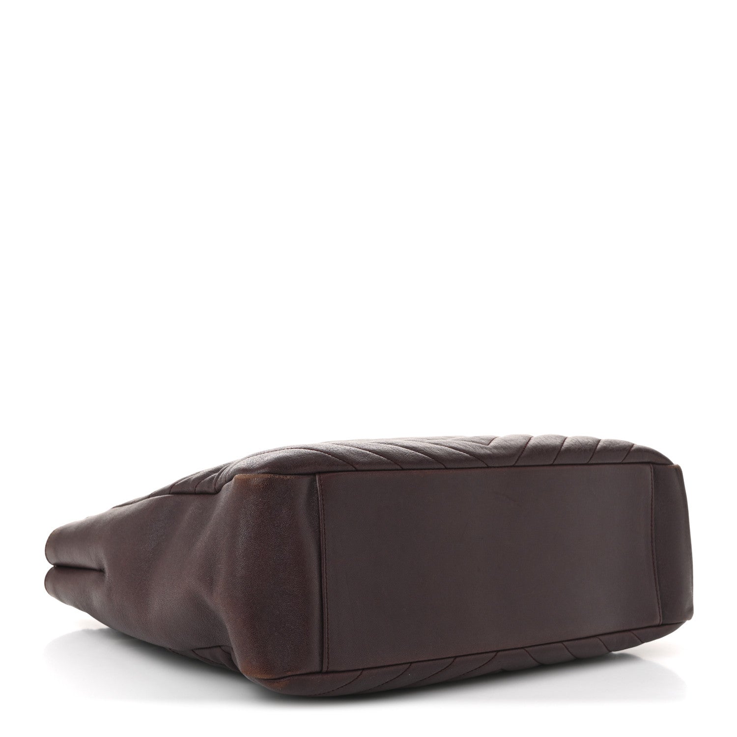Saint Laurent Burgundy Quilted Tote
