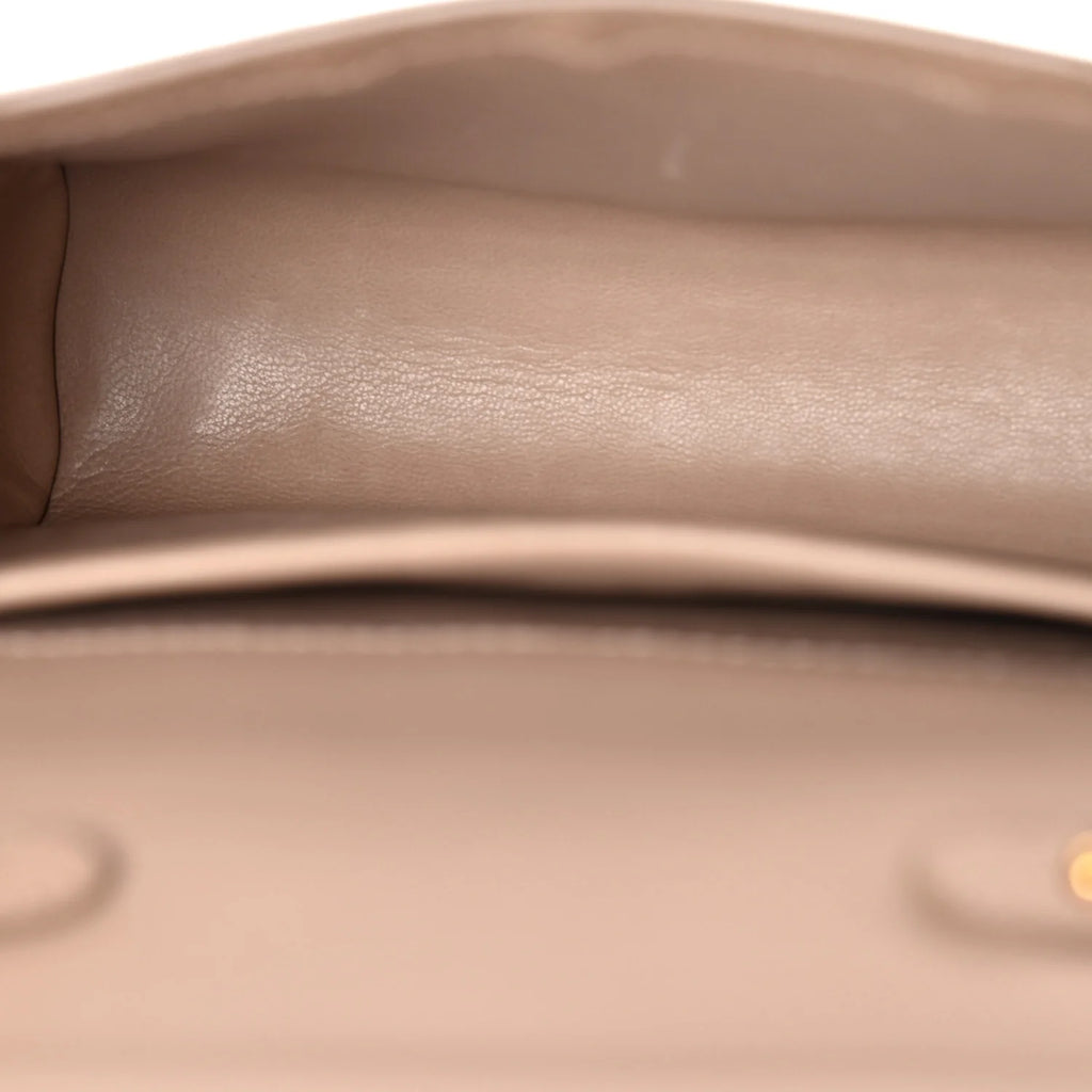 Prada Beige Saffiano Chain Bag