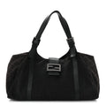 Fendi Black Zucchino Canvas Tote