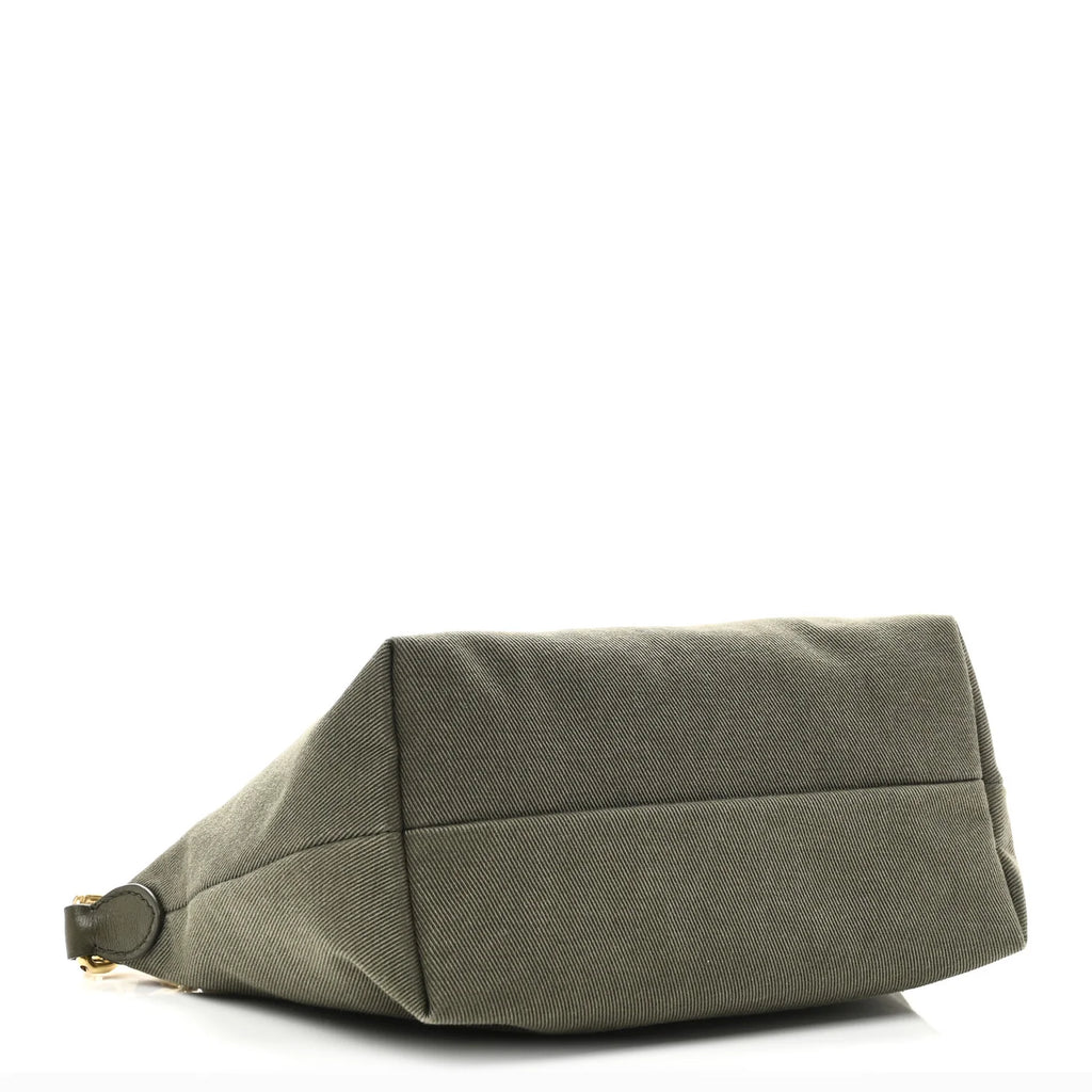 Miu Miu Green Canvas Pouch Bag