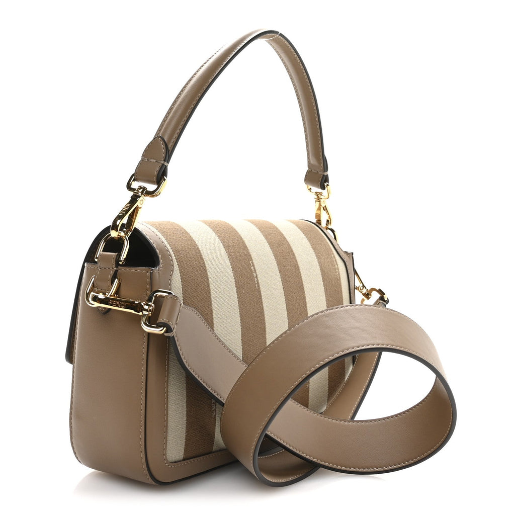 Fendi Pequin Striped Baguette Bag