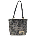 Fendi Blue Zucchino Monogram Tote