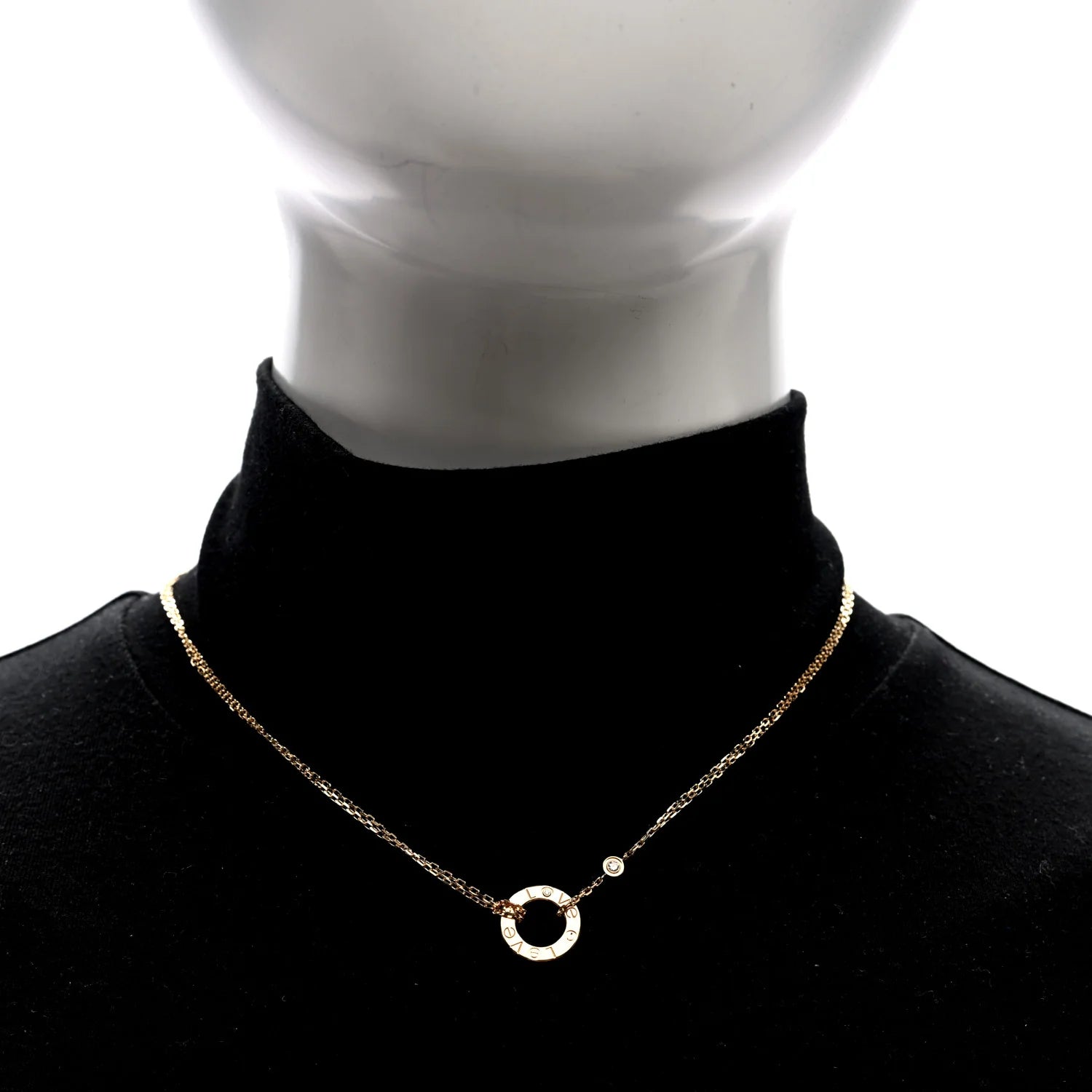Cartier Yellow Gold Diamond Love Necklace