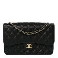 Chanel Black Quilted Caviar Flap